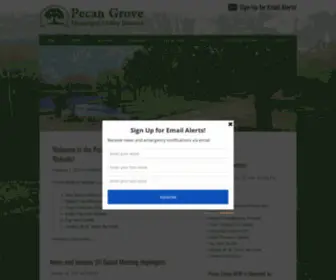 Pecangrovemud.com(Pecan Grove Municipal Utility District) Screenshot