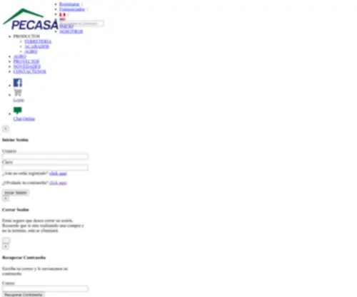 Pecasa.com.pe(TIEMME PERU) Screenshot