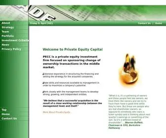 Pecc.com(Private Equity Capital Corp) Screenshot