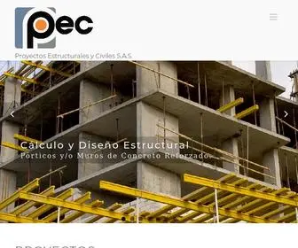 Pec.com.co(Proyectos Estructurales y Civiles S.A.S) Screenshot