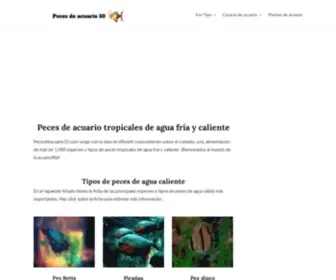 Pecesdeacuario10.com(Peces de acuario) Screenshot