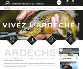 Peche-Ardeche.com(Pêche en Ardèche) Screenshot