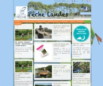 Peche-Landes.com(Bienvenue sur le site de la Fédération de pêche des Landes) Screenshot