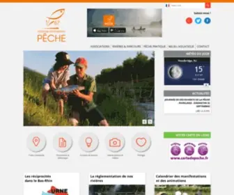 Peche67.fr(Fédération du Bas) Screenshot