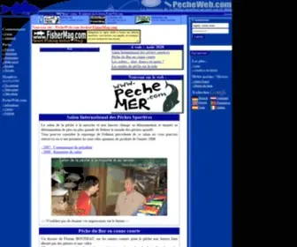 Pecheweb.com(La pêche sportive en mer et la recherche des poissons marins) Screenshot
