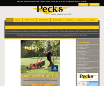 Peck.co.uk(Pecks) Screenshot