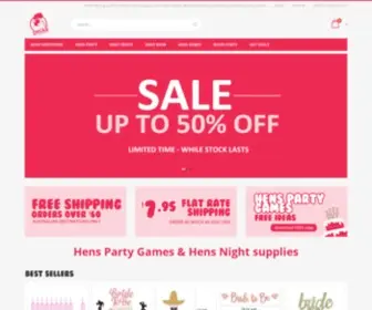 Peckaproducts.com.au(Hens Party Supplies & Decorations) Screenshot