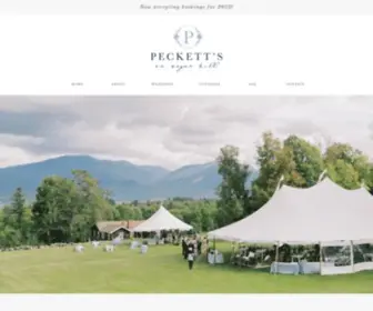 Peckettsonsugarhill.com(This luxurious estate in the White Mountains of New Hampshire) Screenshot