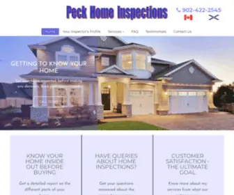 Peckinspections.ca(Peck Home Inspections) Screenshot