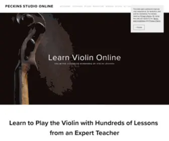 Peckinsstudioonline.com(Online Violin Lessons) Screenshot