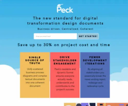 Pecklabs.co(The new standard for digital transformation design documents) Screenshot