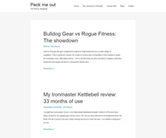 Peckmeout.com(UK focused fitness and weight lifting blog) Screenshot