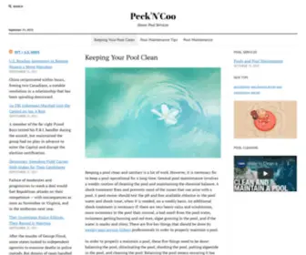 Peckncoo.com(Home Pool Services) Screenshot