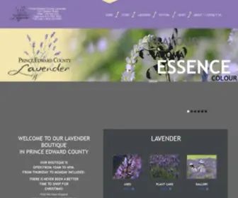 Peclavender.com(Lavender Farm Ontario) Screenshot