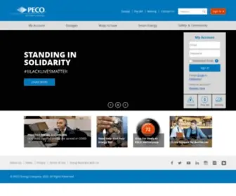 Peco.com(An Exelon Company) Screenshot
