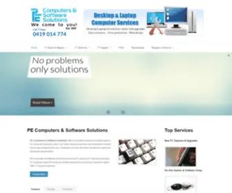 Pecomputers.com.au(PE Computers & Software Solutions) Screenshot