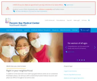 Peconicbaymedicalcenter.org(Peconic Bay Medical Center) Screenshot