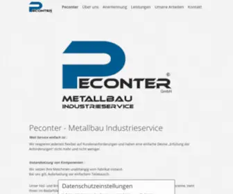 Peconter.de(Metallbau Industrieservice) Screenshot