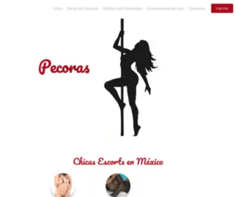 Pecoras.com.mx(Inicio) Screenshot