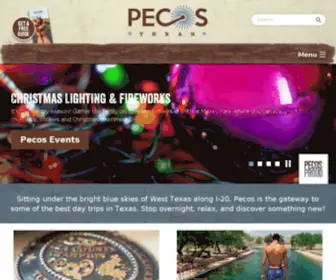 Pecostx.com(Pecos Chamber) Screenshot