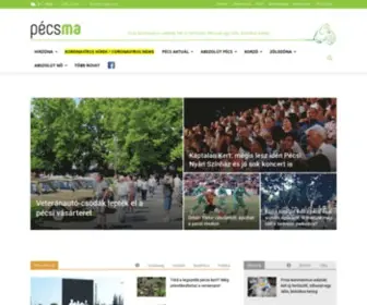 Pecsma.hu(Friss hírek Pécsről. Témák) Screenshot