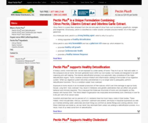 Pectin-Plus.com(Pectin Plus®) Screenshot