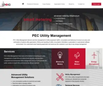 Pecutilities.co.za(PEC Utility Management) Screenshot