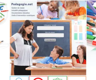 Pedagogie.net(Pédagogie et gestion de classe. Connectez) Screenshot