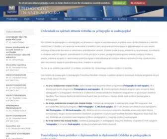 Pedagogika-Andragogika.com(Oddelek za pedagogiko in andragogiko) Screenshot