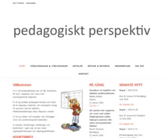 Pedagogisktperspektiv.se(Välkommen) Screenshot