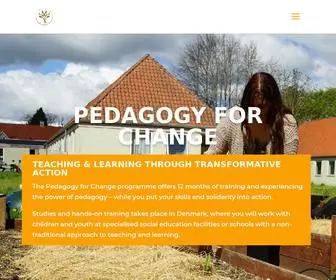 Pedagogy4Change.org(Pedagogy for change) Screenshot