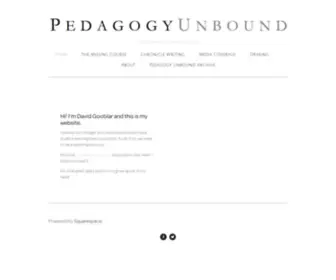 Pedagogyunbound.com(Pedagogy Unbound) Screenshot