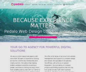 Pedalo.co.uk(London WordPress Support Agency & Drupal Support Agency) Screenshot