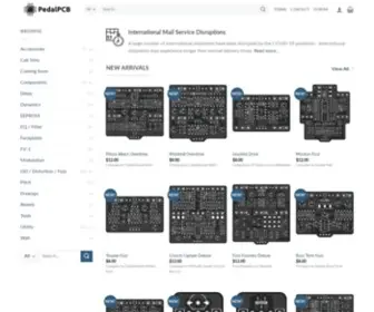 Pedalpcb.com(Printed Circuit Boards for Guitar Effects Pedals) Screenshot