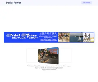 Pedalpowerri.com(Pedal Power Biycle Shop Middletown) Screenshot