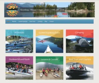 Pedalspaddles.com(Kayak camping stand up paddle boards & tours) Screenshot