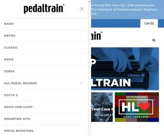 Pedaltrain.com(When people say 'pedal board' they usually mean Pedaltrain. Our patented design) Screenshot