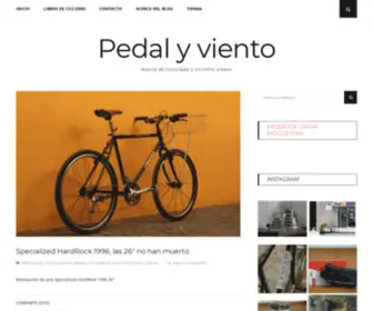 Pedalyviento.com(Acerca de cicloviajes y ciclismo urbano) Screenshot