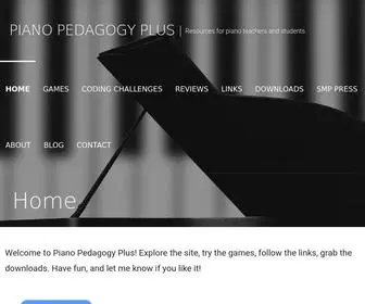 Pedaplus.com(Resources for piano teachers and students) Screenshot