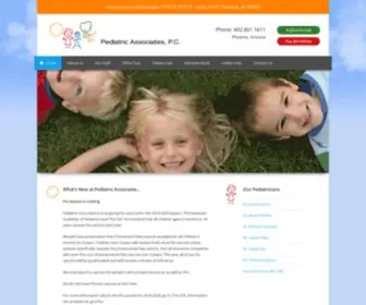 Pedassocaz.com(Pediatricians in North Central Phoenix) Screenshot