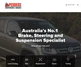 Pedders.com.au(Pedders Suspension) Screenshot