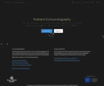 Pedecho.org(Pediatric Echocardiography) Screenshot