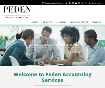 Pedenaccountingservices.com(Manassas CPA offering Tax Preparation) Screenshot