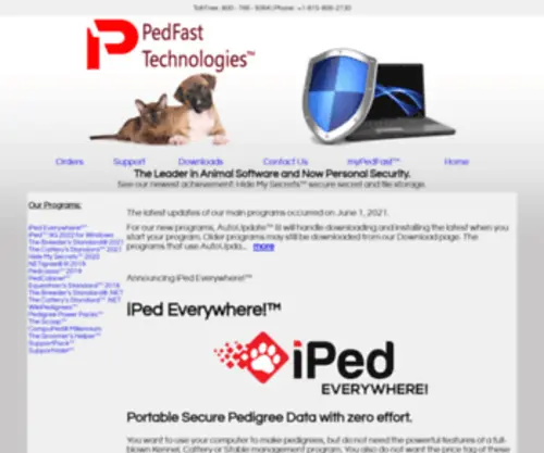 Pedfast.com(Breeding and Pedigree Software by PedFast Technologies) Screenshot