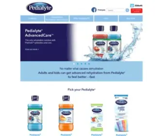 Pedialyte.ca(Pedialyte Freezer Pops) Screenshot