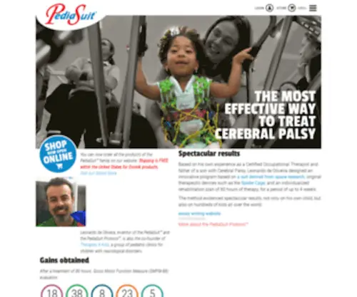 Pediasuit.com(Physical Therapy) Screenshot