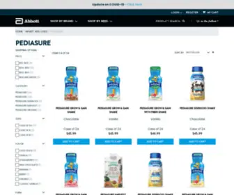 PediasureStore.com(PediaSure Shakes) Screenshot