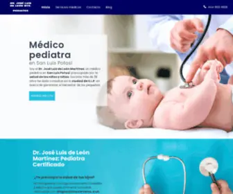 Pediatradrjoseluisdeleonmartinez.com(Médico pediatra en San Luis Potosí) Screenshot