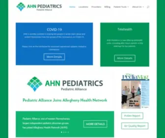 Pediatricalliance.com(AHN Pediatrics) Screenshot