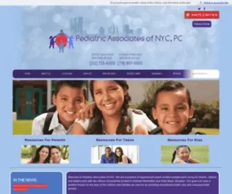 Pediatricassociatesnyc.com(Pediatrician Manhattan) Screenshot